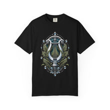 Chrome Botanical Lyre T-Shirt Graphic