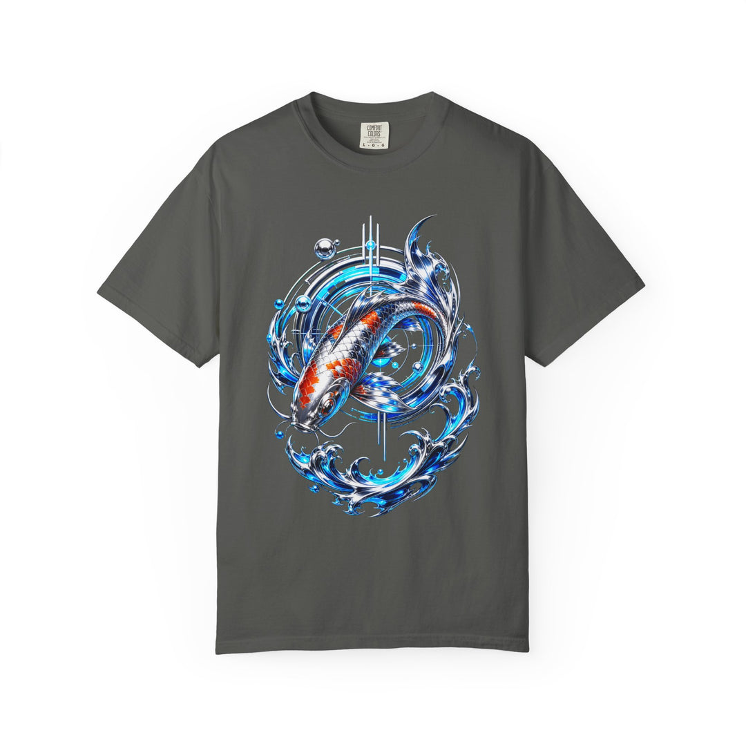 Chrome Koi Signal Crest Graphic Tee
