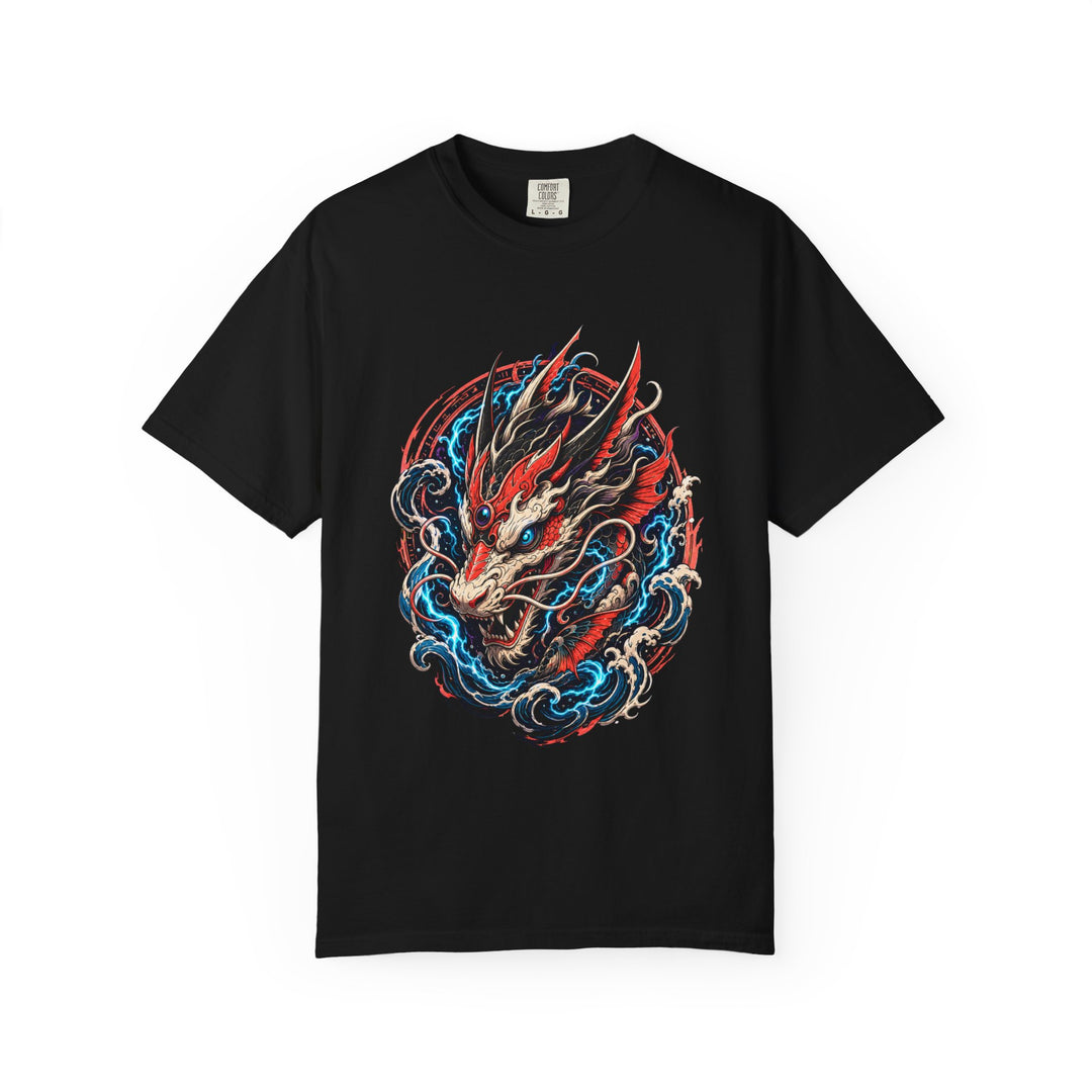 Abyss Koi Dragon Neon T-Shirt Graphic