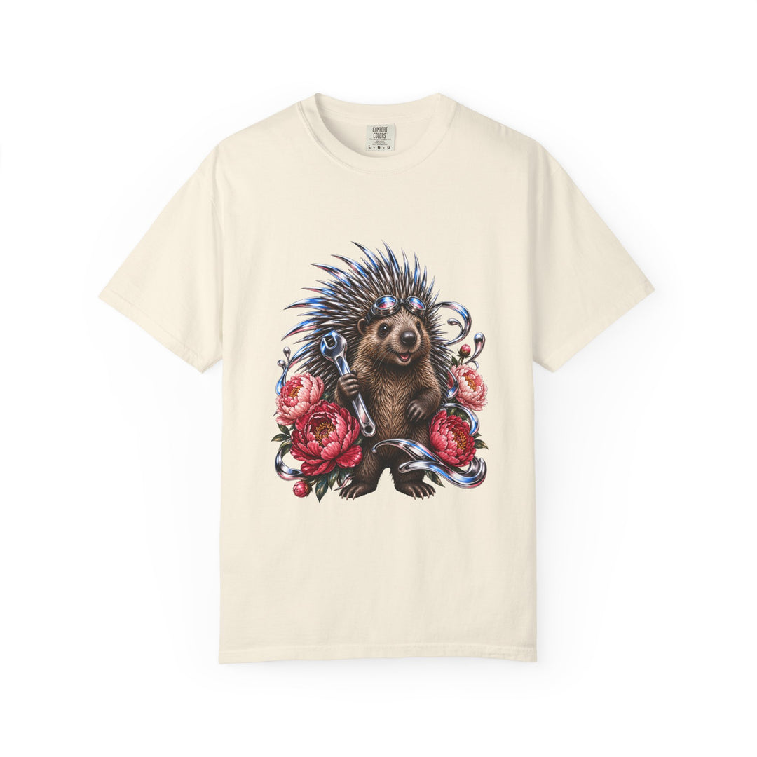 Chrome Peony Porcupine Graphic Tee