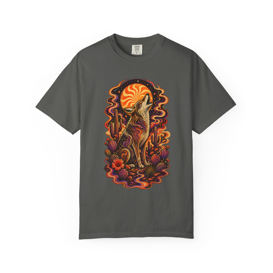 Psychedelic Desert Coyote T-Shirt Graphic