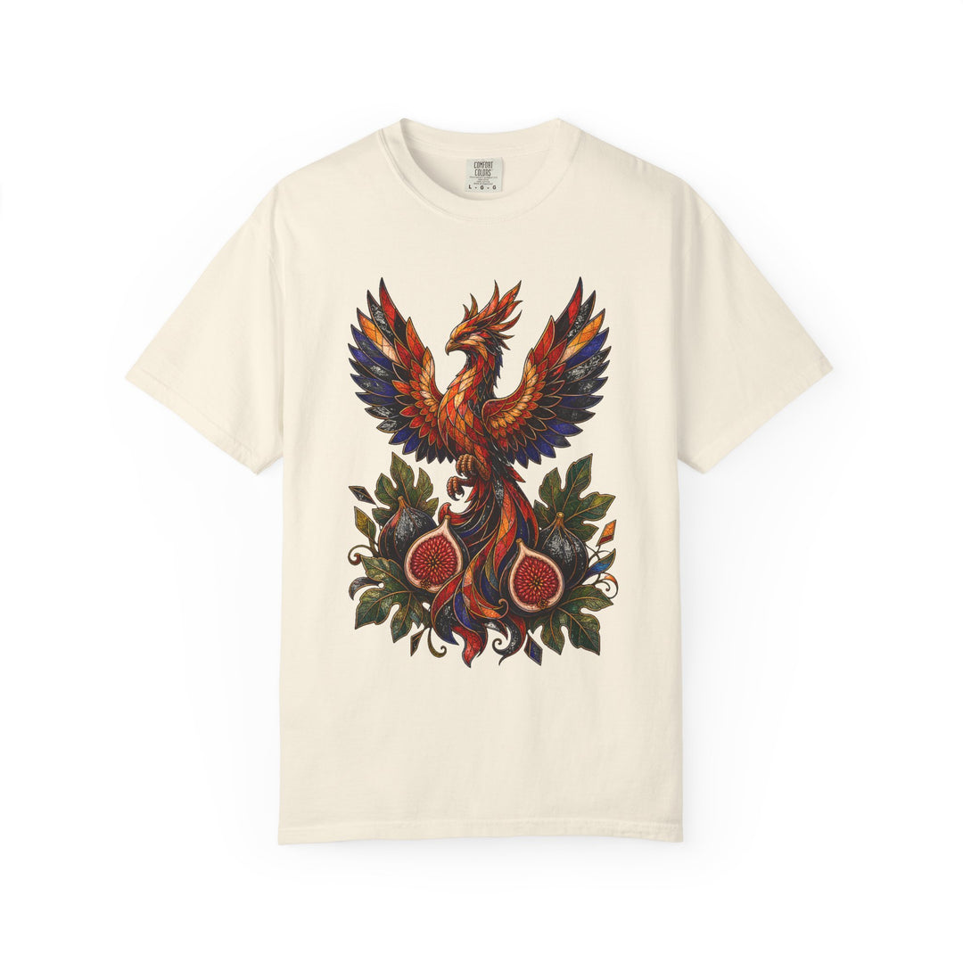 Stained Glass Fig Phoenix Graphic Tee