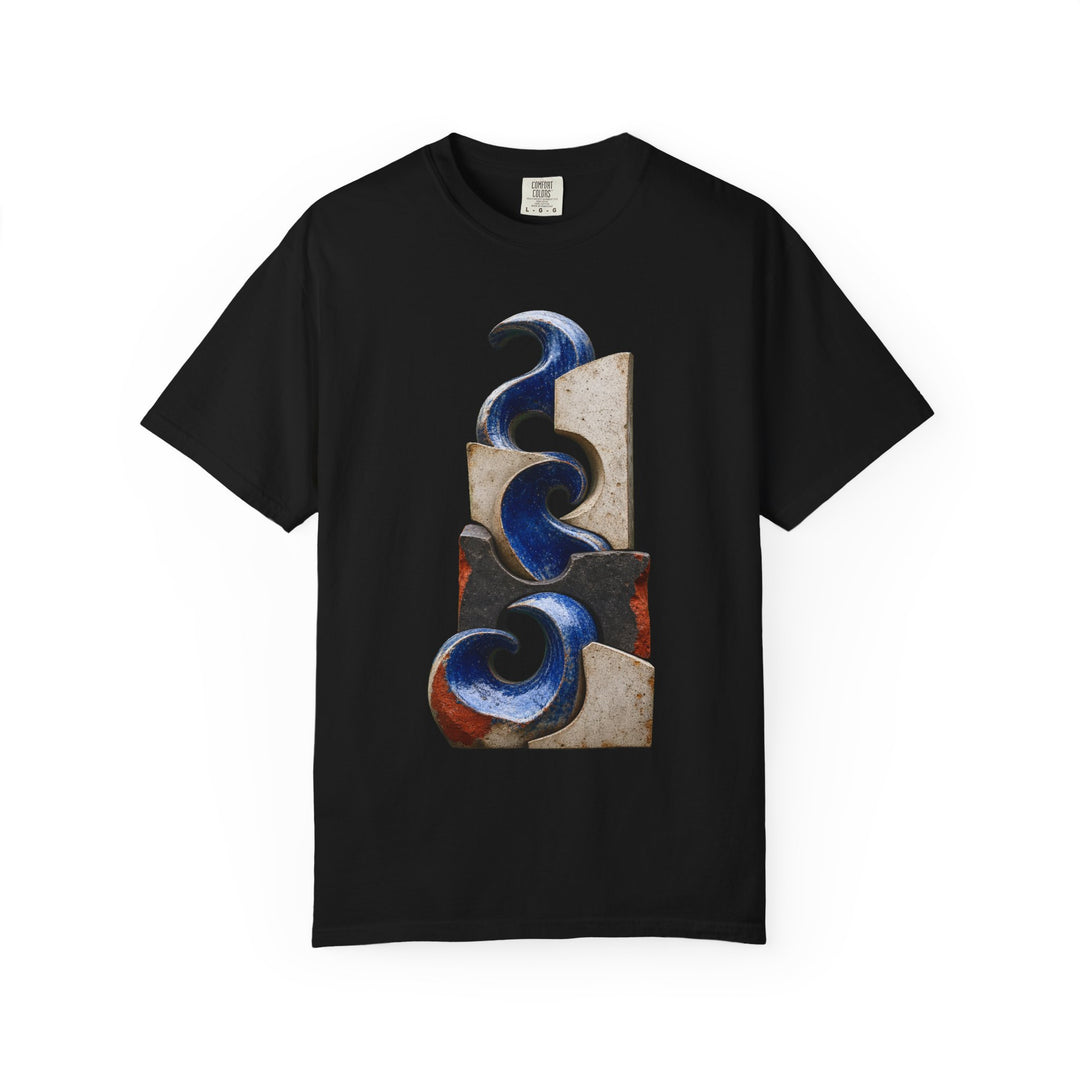Brutalist Ceramic Wave Totem Graphic Tee
