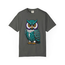 Teal Wise Owl Graphic T-Shirt Graphic