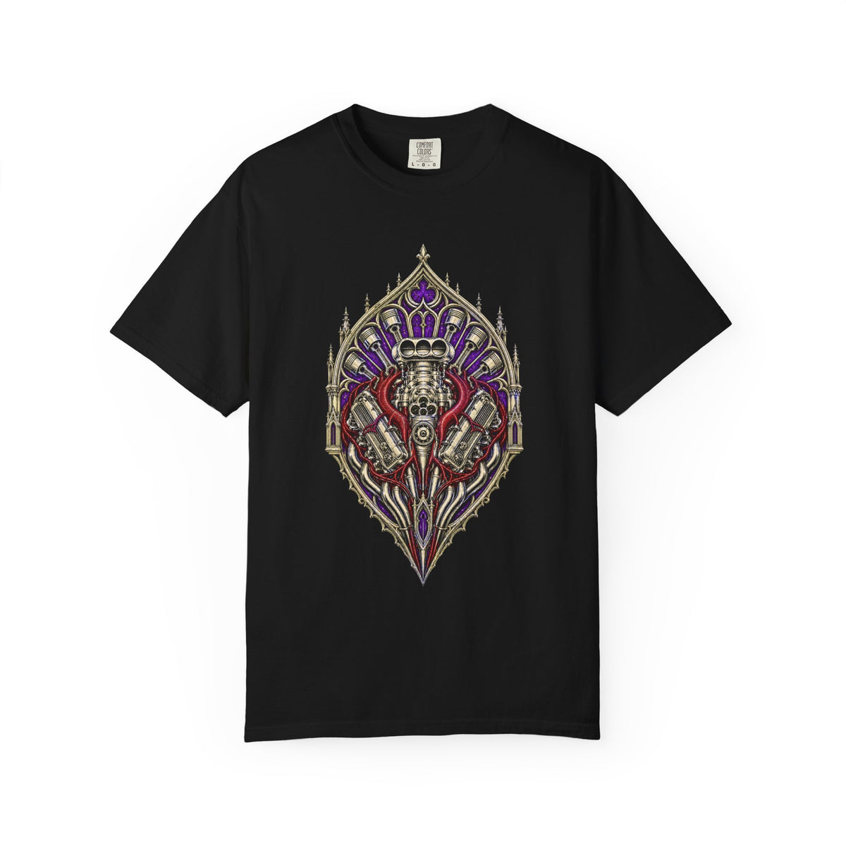 Reliquary V8 Gothic Engine Heart Graphic Tee