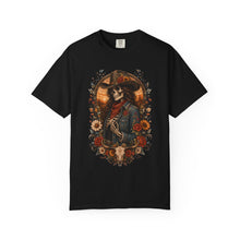 Wildflower Skeleton Cowgirl Western Gothic T-Shirt Graphic