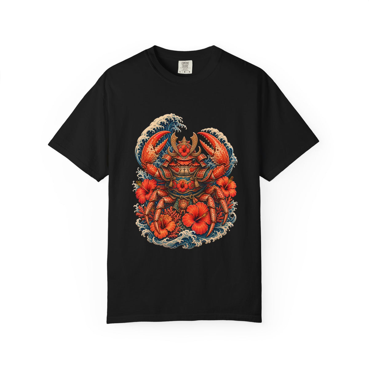 Hibiscus Reef Samurai Crab T-Shirt Graphic