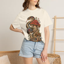 Embroidered Mushroom Serpent Graphic Tee