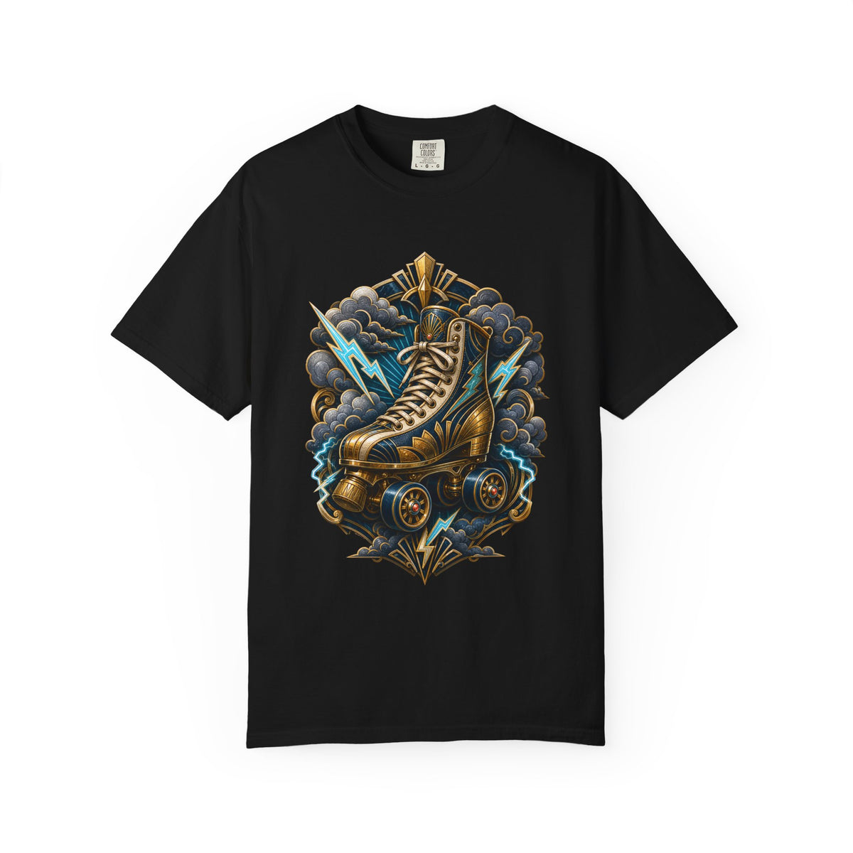 Neo Deco Thunder Roller Skate T-Shirt Graphic