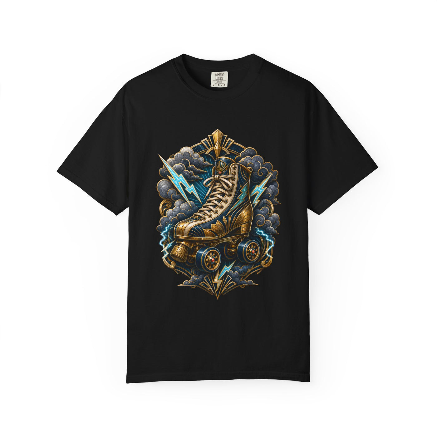Neo Deco Thunder Roller Skate T-Shirt Graphic