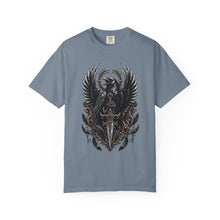 Gothic Chrome Raven Blade T-Shirt Graphic