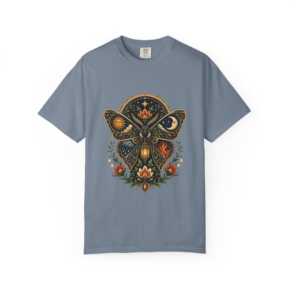 Elemental Folk Moth Celestial T-Shirt Graphic