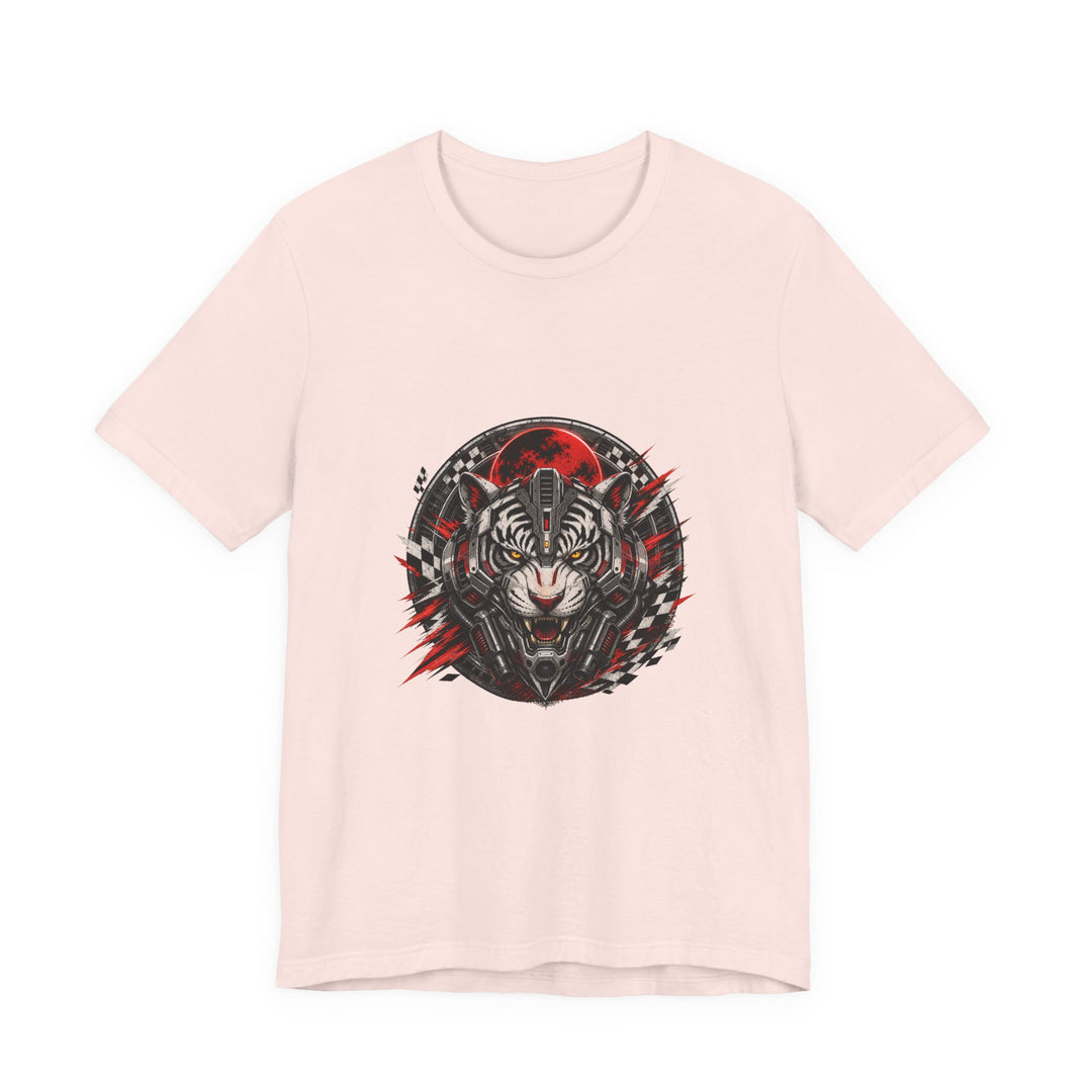 Mecha Tiger Racing Badge T-Shirt Graphic