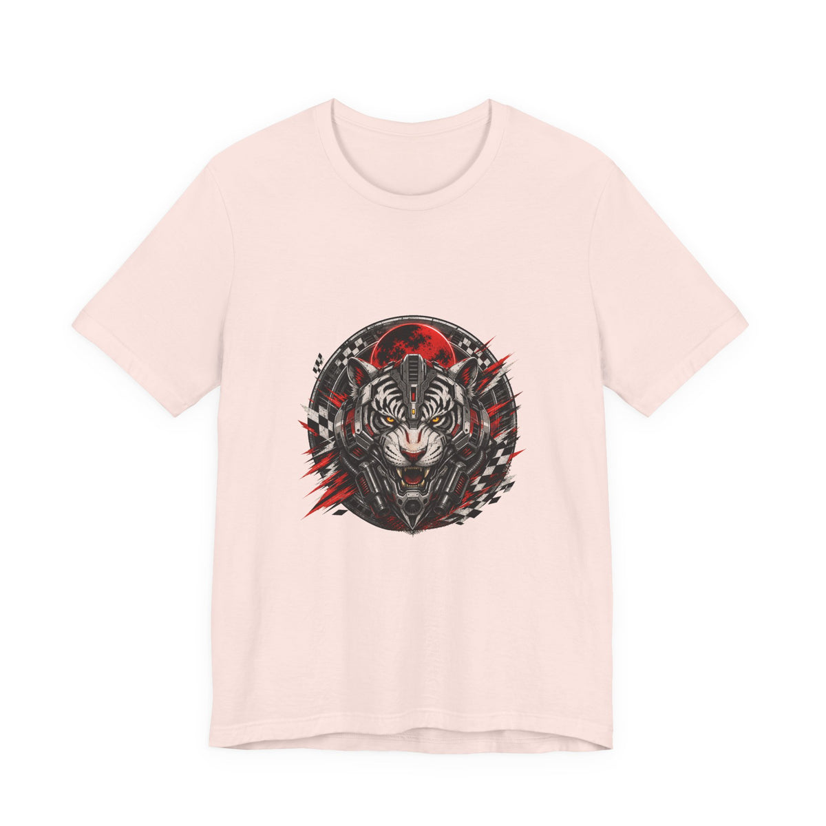 Mecha Tiger Racing Badge T-Shirt Graphic