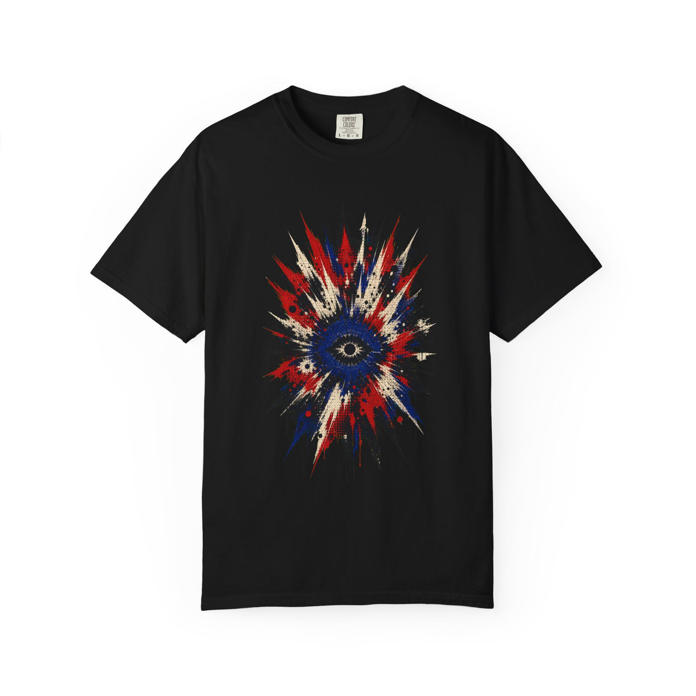 Cobalt Impact Bloom T-Shirt Graphic