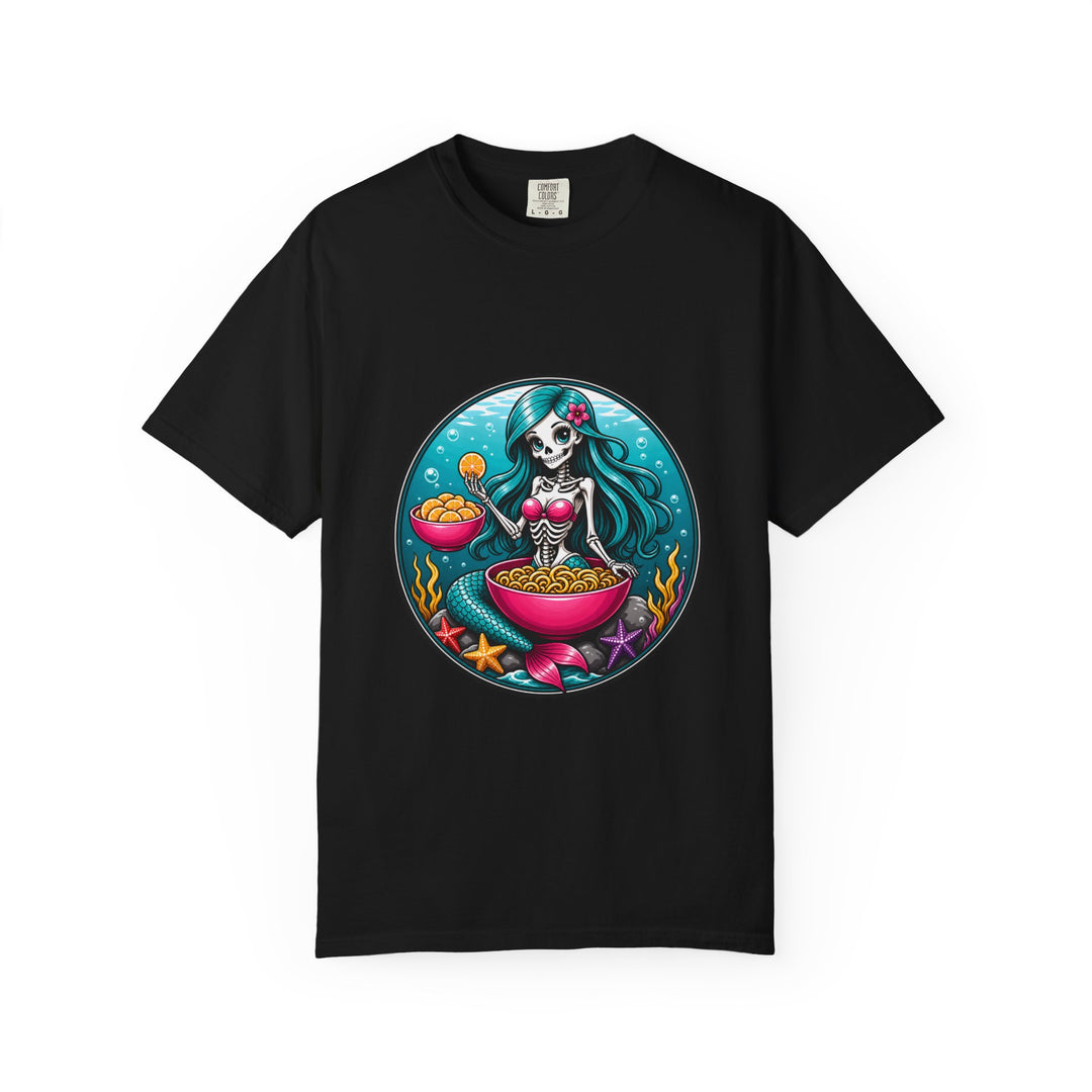 Skeleton Mermaid Citrus Bowl Badge T-Shirt Graphic