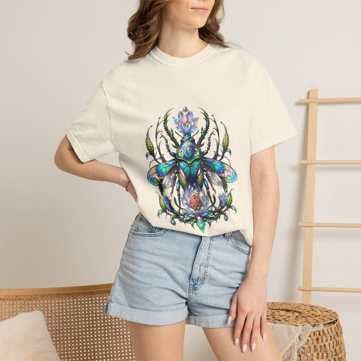 Alien Bloom Beetle Graphic Tee