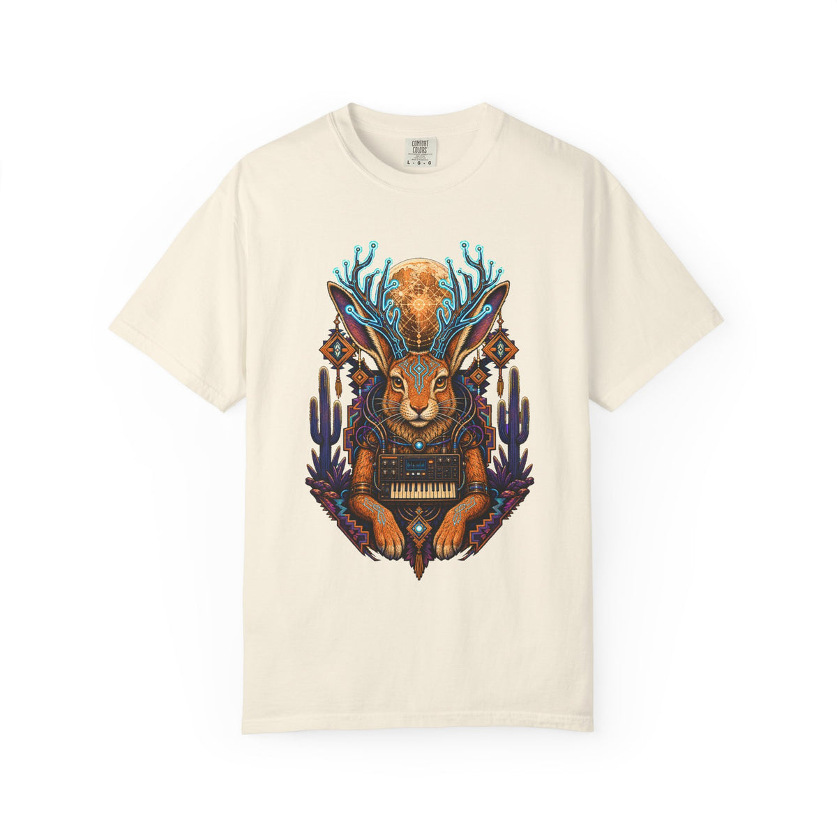 Cyberfolk Jackalope Synth Oracle T-Shirt Graphic