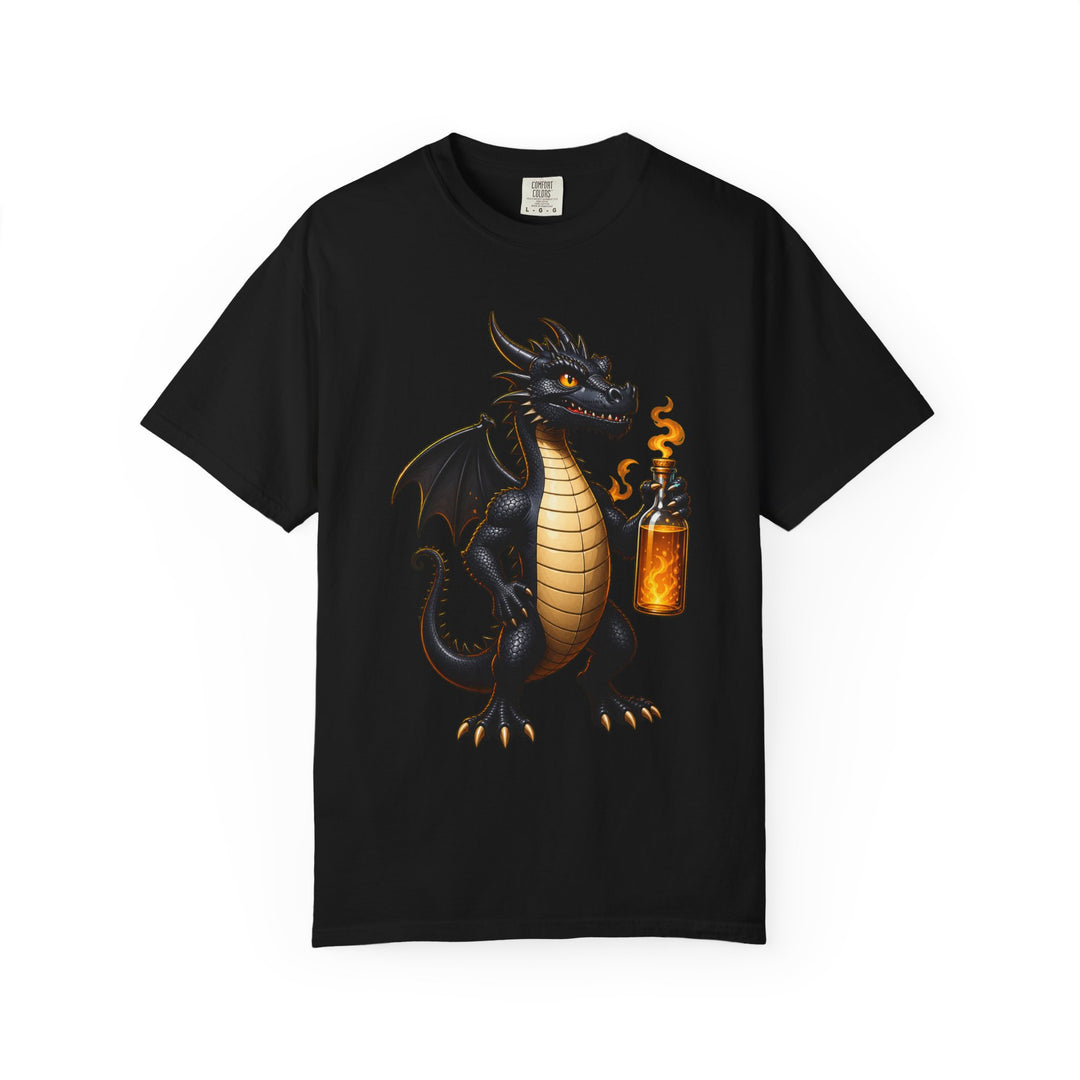 Black Dragon Potion Mascot T-Shirt Graphic