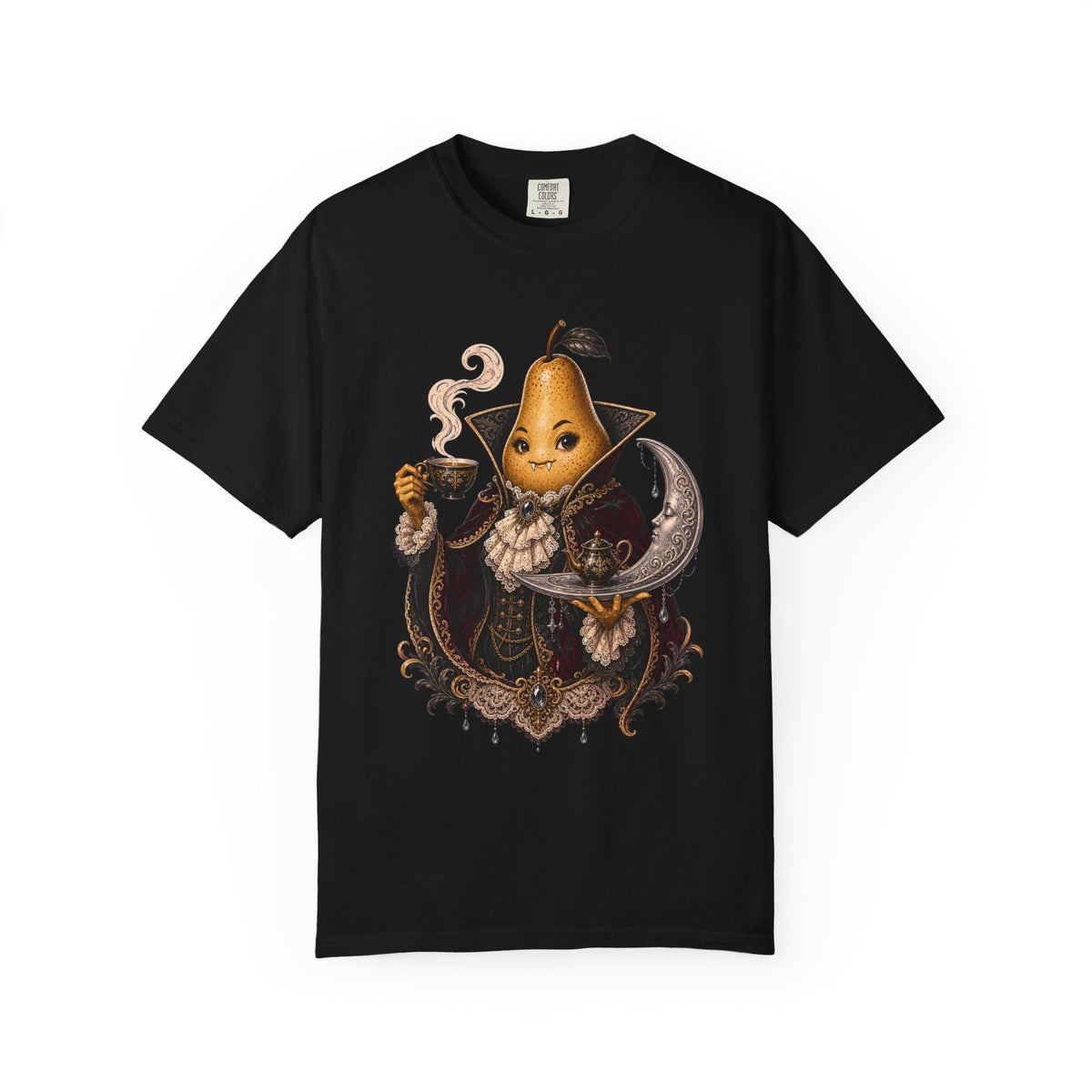Baroque Vampire Pear Tea Host T-Shirt Graphic