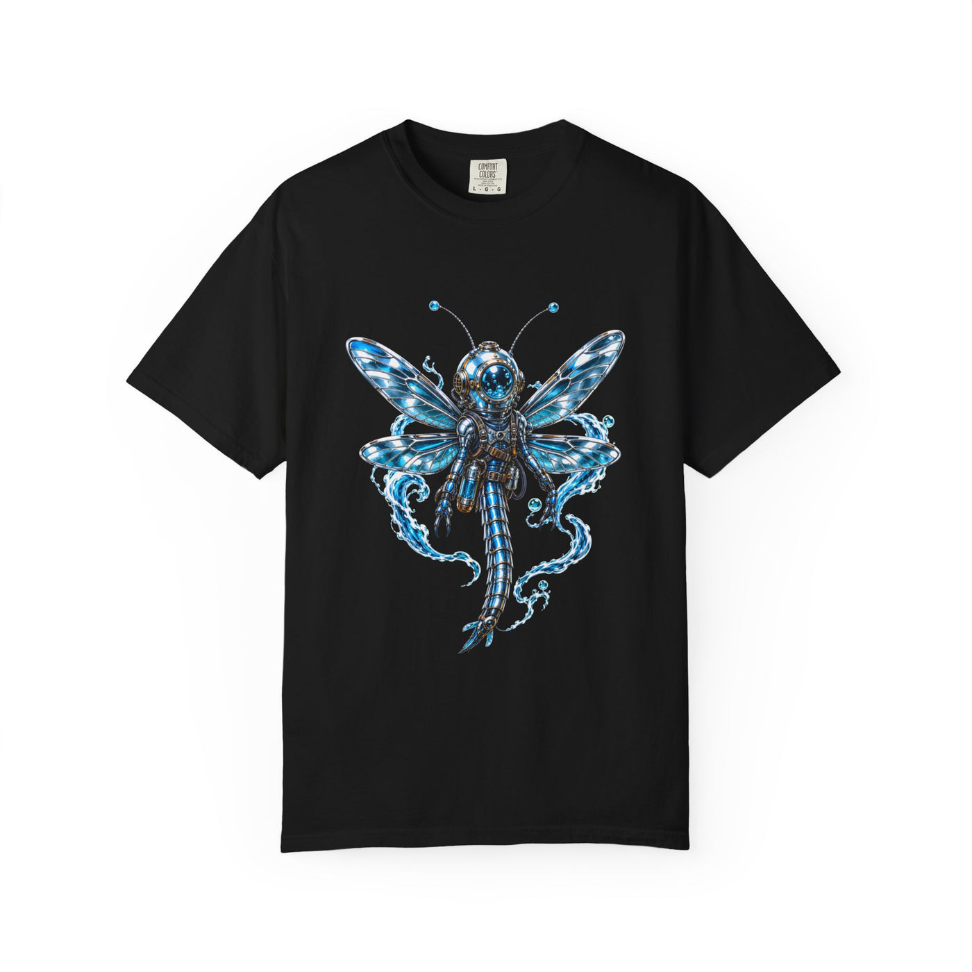 Cerulean Chrome Dragonfly Diver Graphic Tee