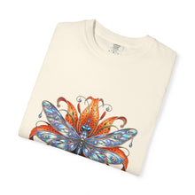 Chrome Tiger Lily Dragonfly Graphic Tee