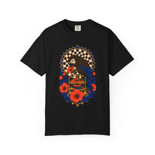 Espresso Parrot Flower Press Graphic Tee