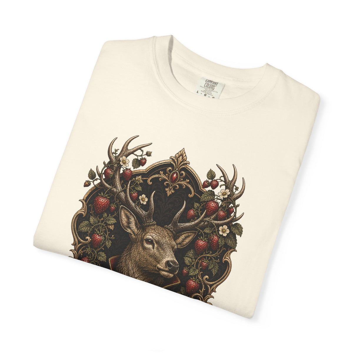 Gothic Strawberry Stag Graphic Tee