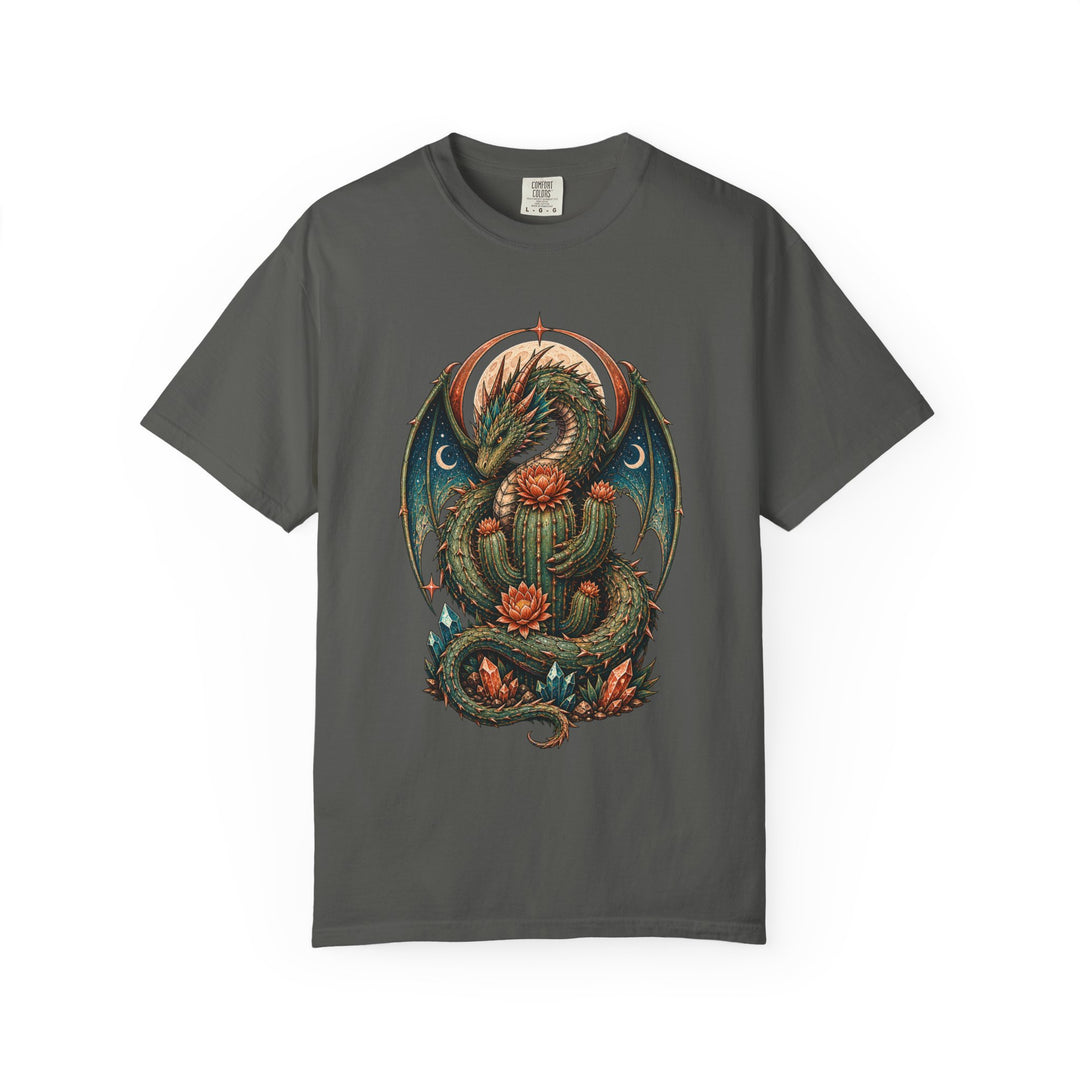Cactus Dragon Desert Night Graphic T-Shirt