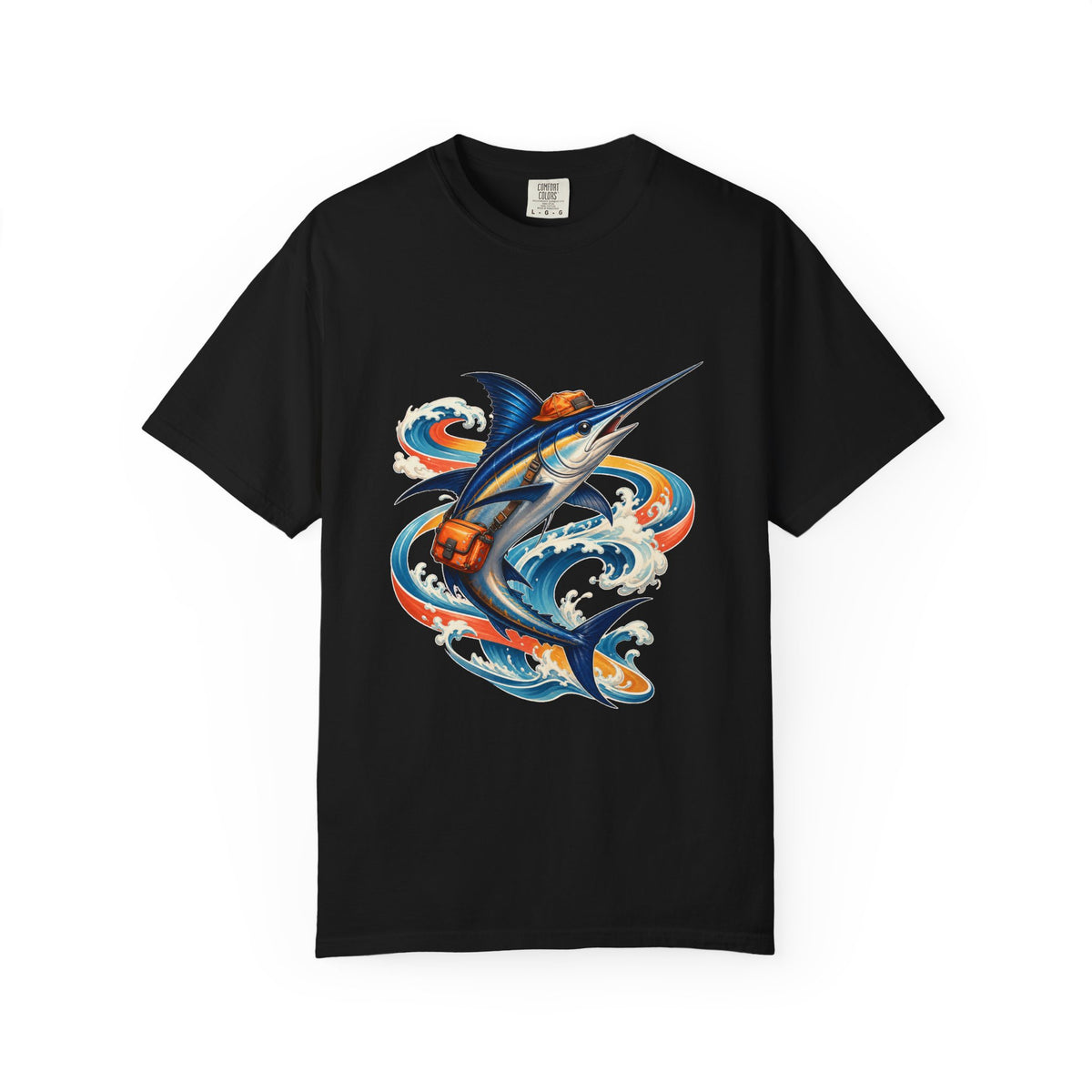 Y2K Surfcore Swordfish Courier T-Shirt Graphic