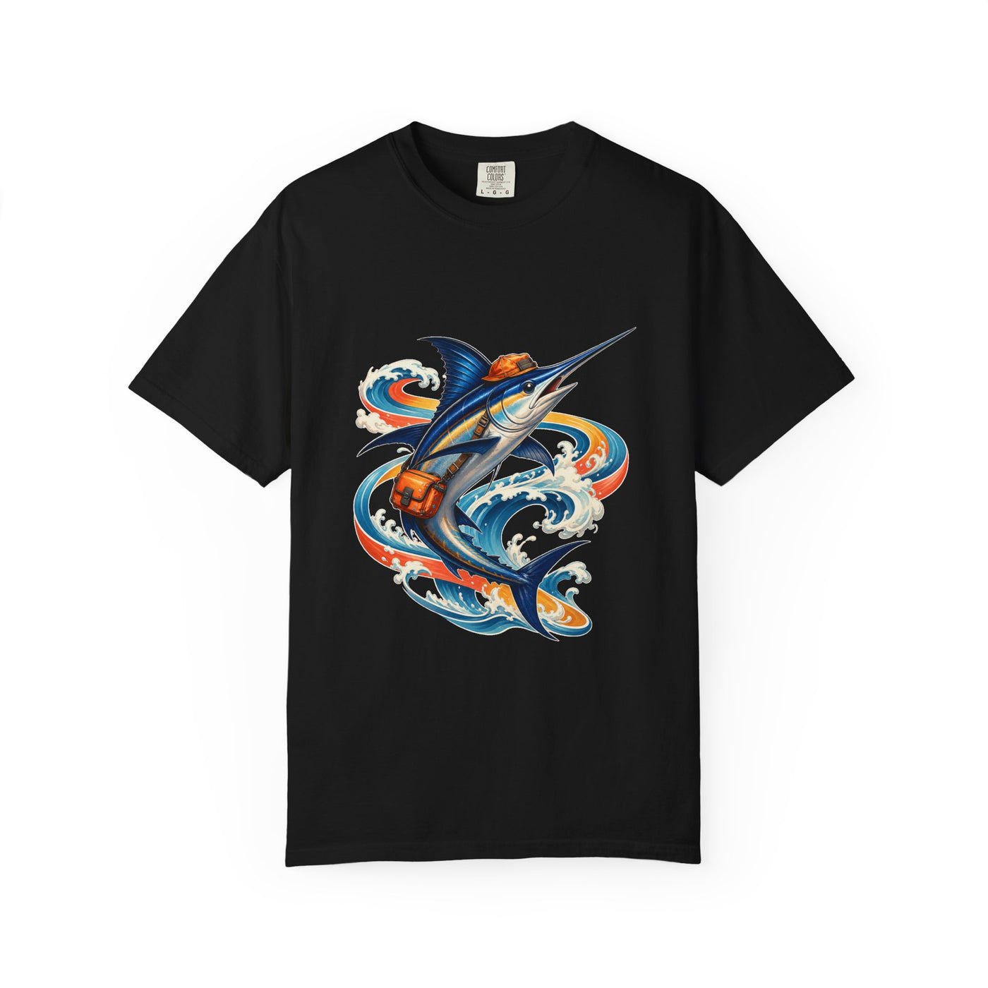 Y2K Surfcore Swordfish Courier T-Shirt Graphic