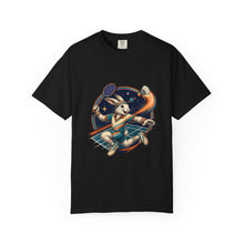 Cosmic Badminton Hare Sport T-Shirt Graphic