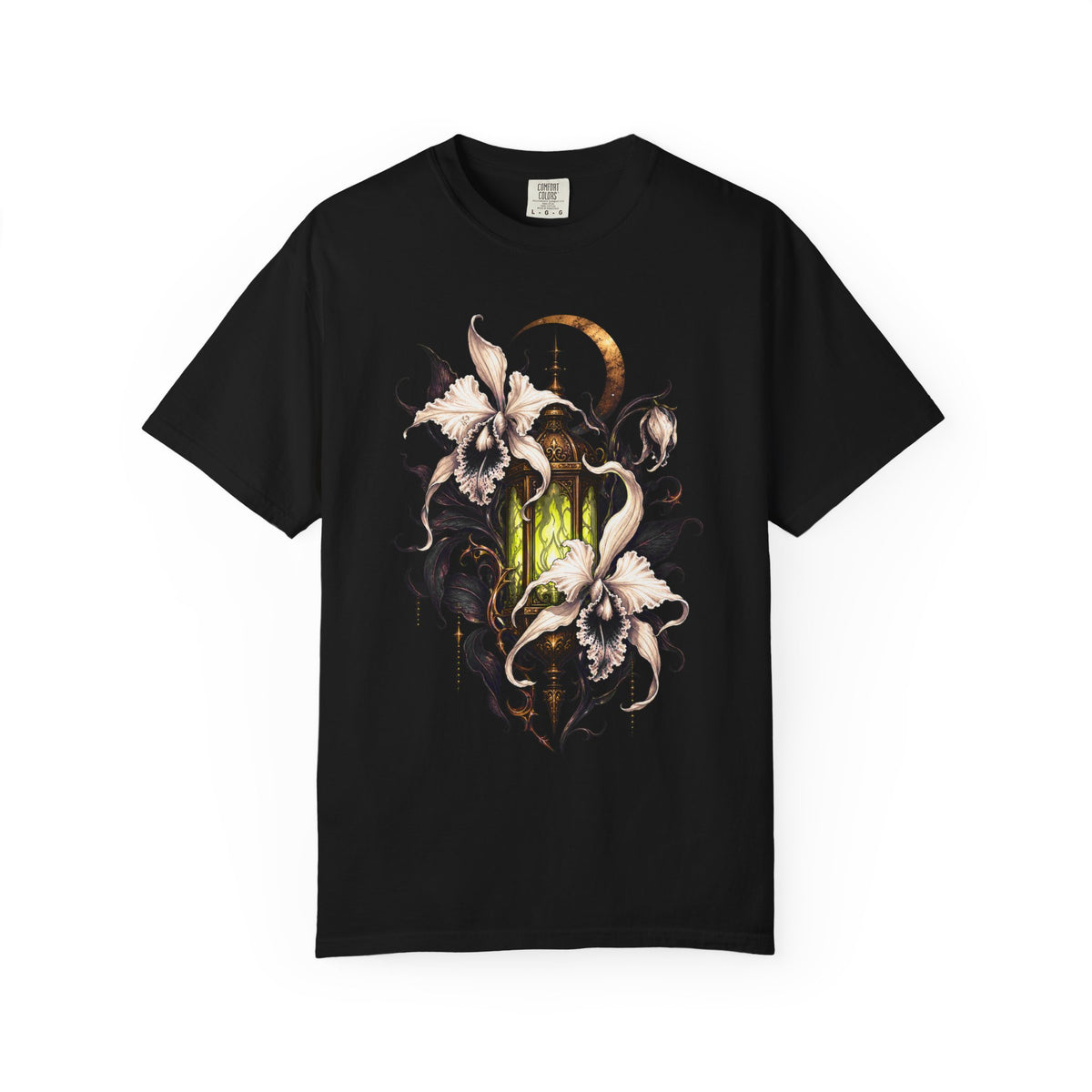 Velvet Ghost Orchid Lantern T-Shirt Graphic