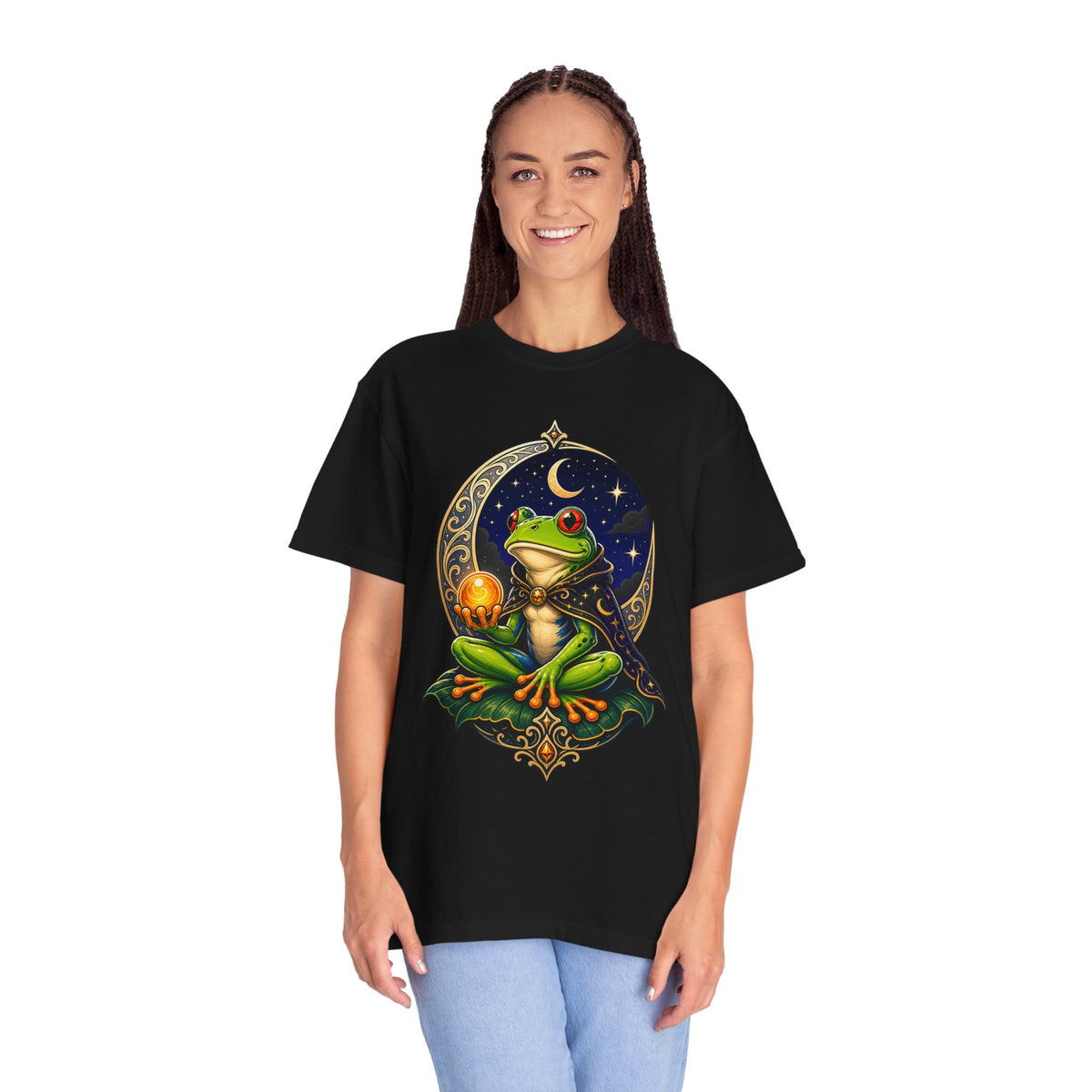 Moonlit Frog Oracle T-Shirt Graphic