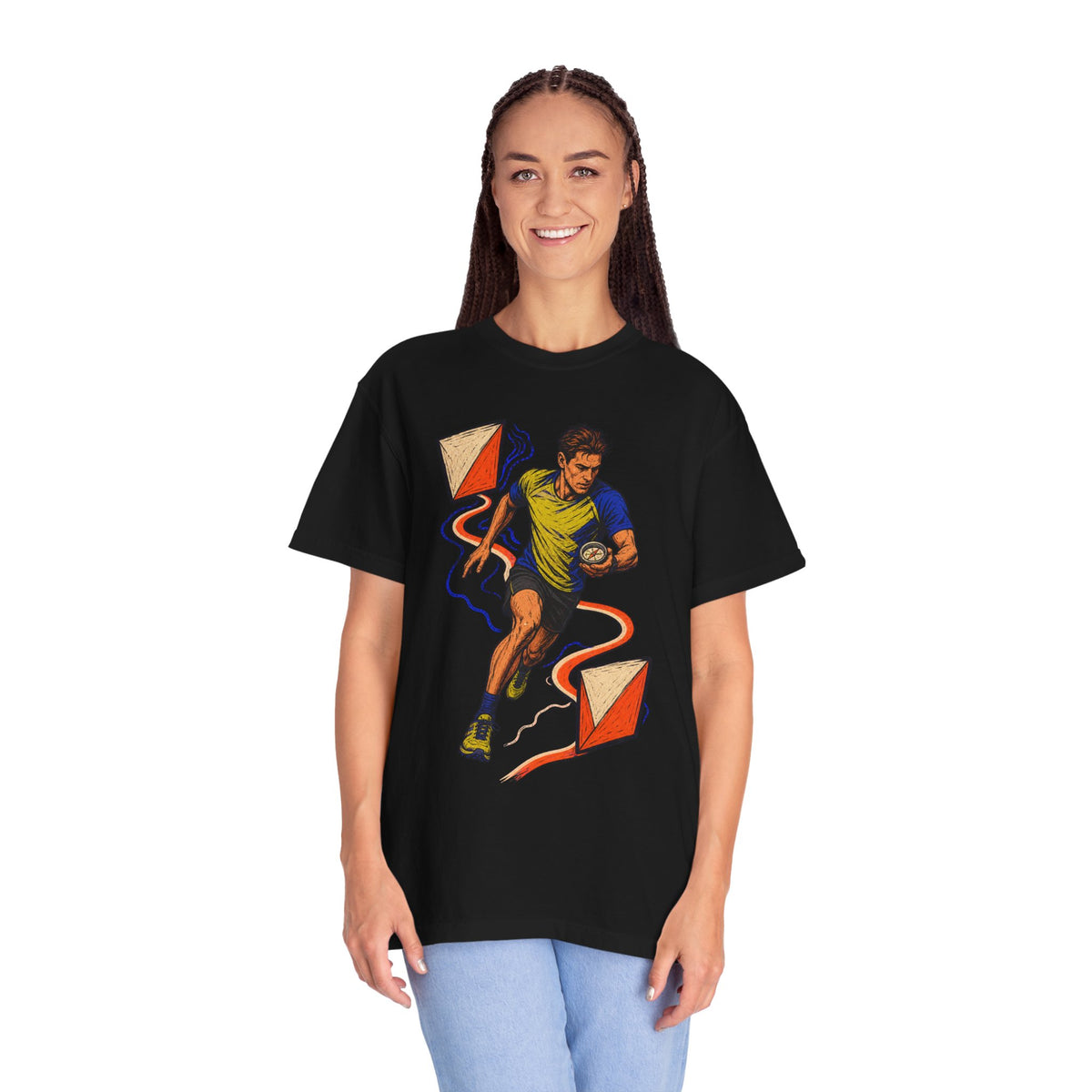 Topo Rush Orienteering Runner Graphic Tee