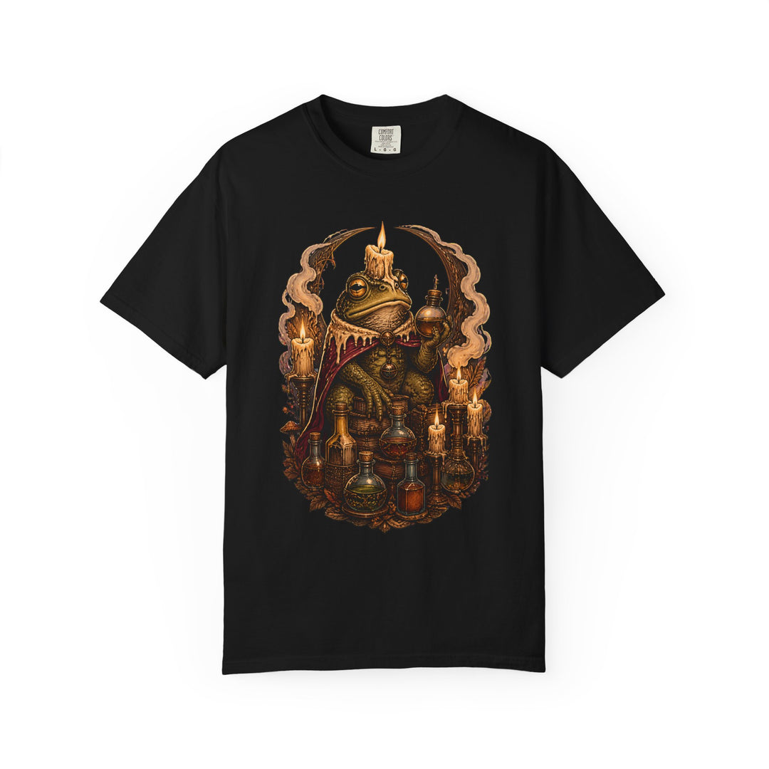 Candle Toad Alchemist Gothic T-Shirt Graphic