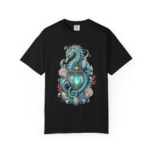 Aquamarine Seahorse Lantern Graphic Tee