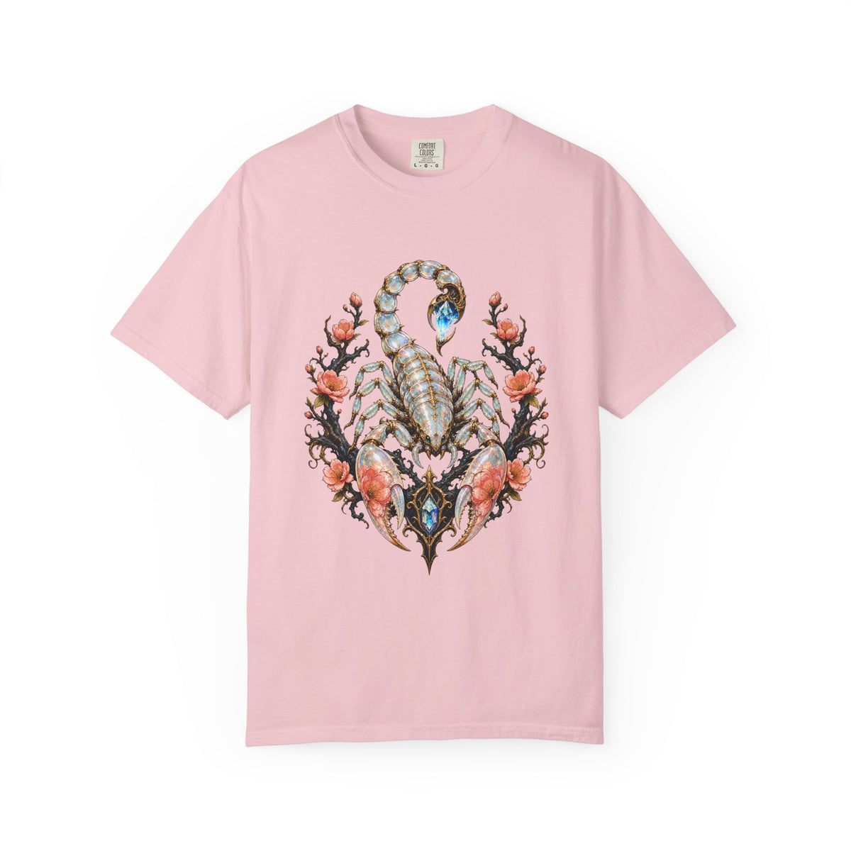 Glass Peach Scorpion Graphic Tee