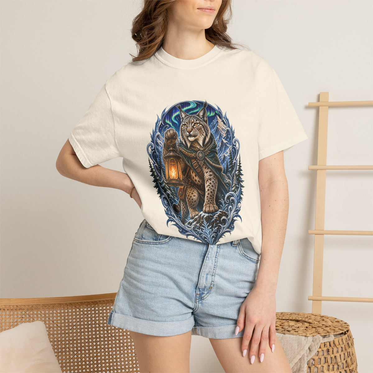 Alpine Lynx Lantern T-Shirt Graphic