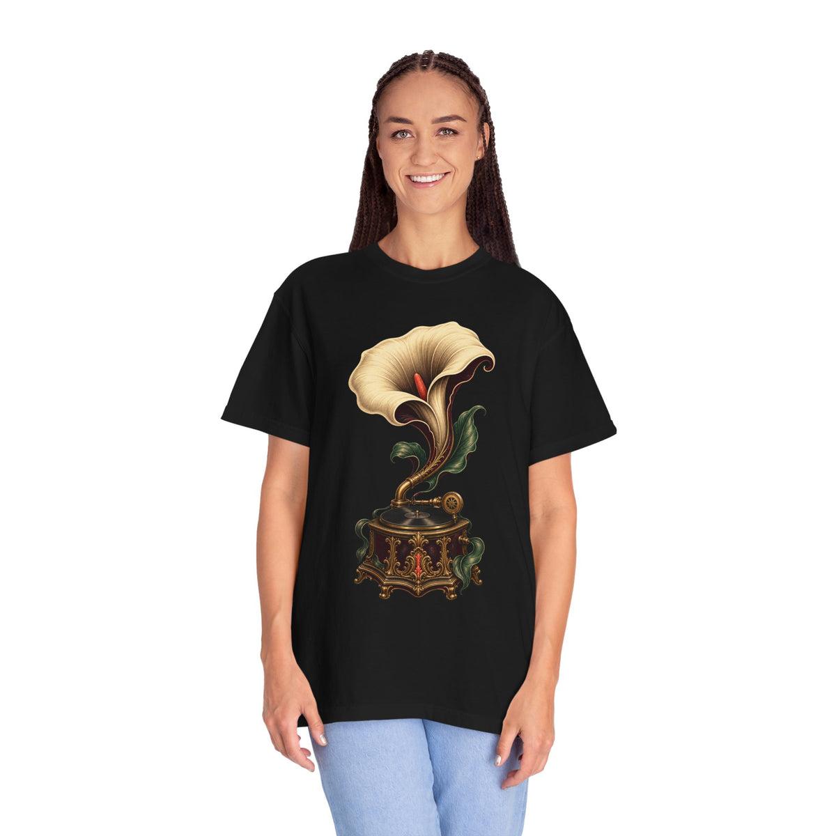 Velvet Calla Lily Gramophone Graphic Tee