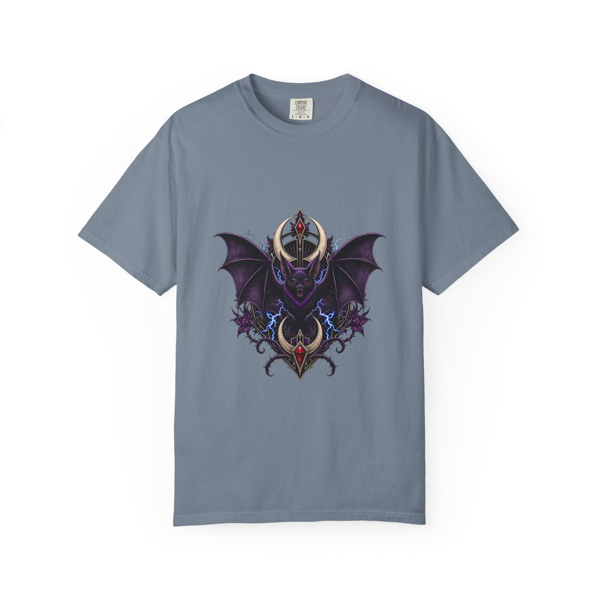 Velvet Thunder Bat Crest Graphic Tee