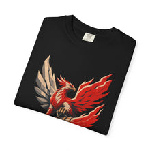 Phoenix Fire Crew Brutalist Mythic Industrial Graphic Tee