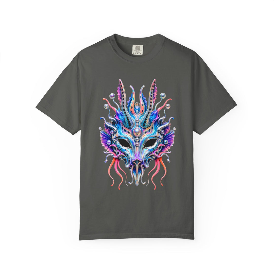 Holographic Sea Slug Rave Mask T-Shirt Graphic