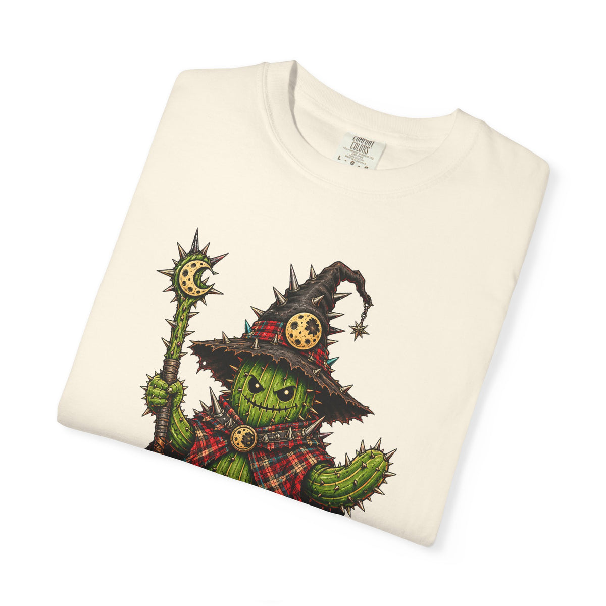 Punk Plaid Cactus Wizard Graphic Tee