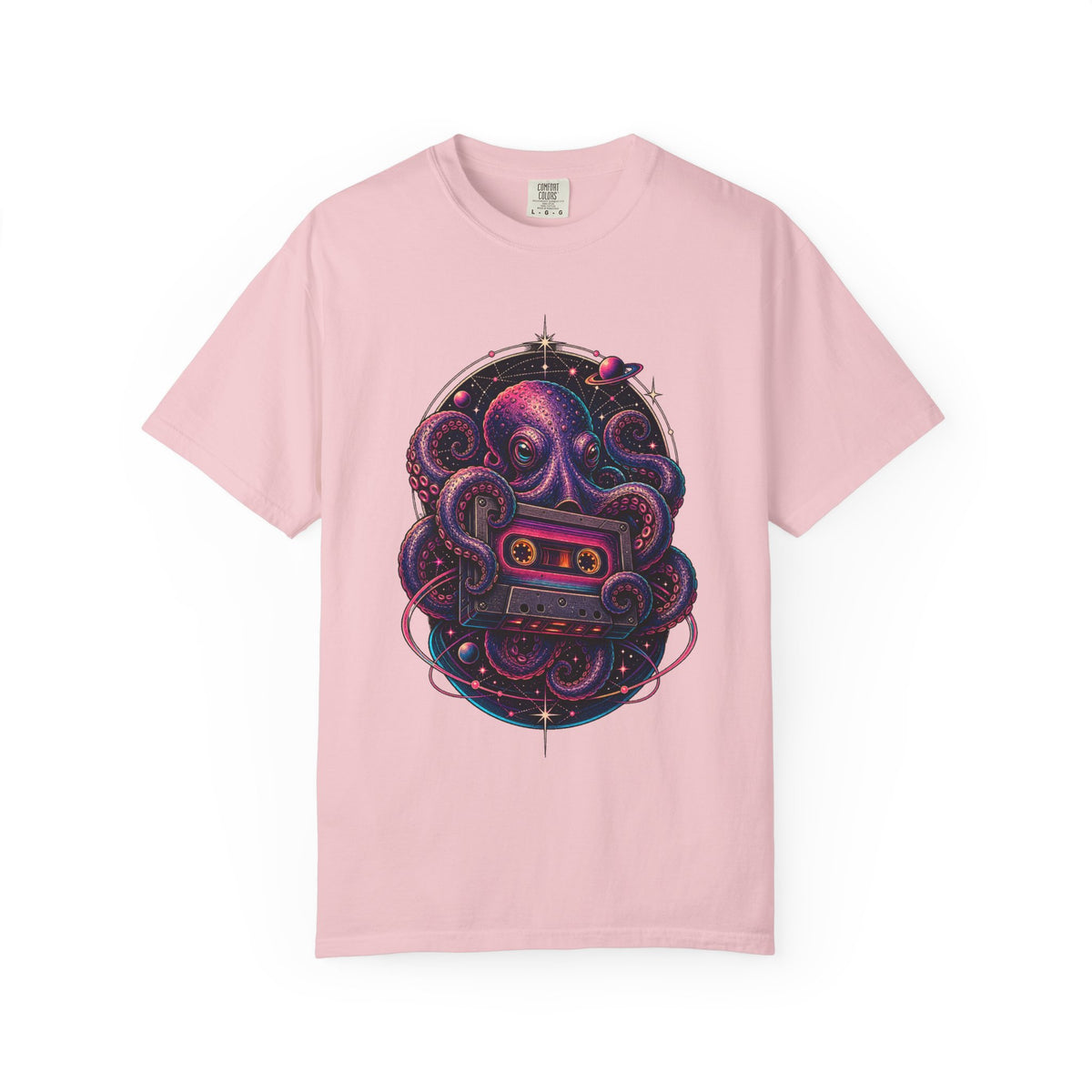 Deep Space Cassette Octopus T-Shirt Graphic