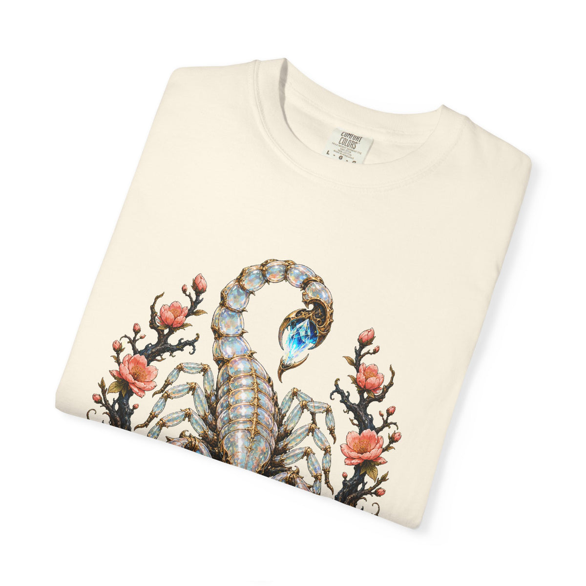 Glass Peach Scorpion Graphic Tee