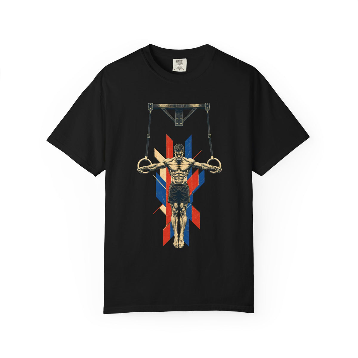 Iron Cross Rings Brutalist Calisthenics Graphic Tee