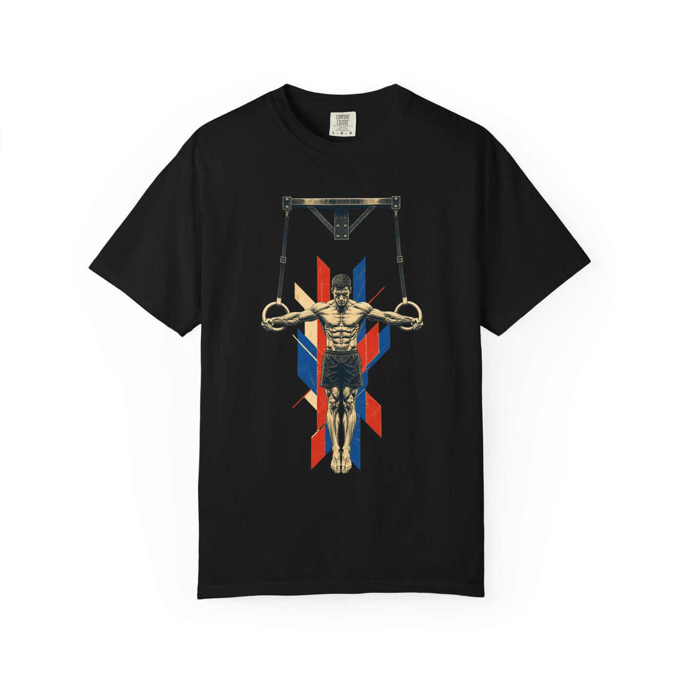 Iron Cross Rings Brutalist Calisthenics Graphic Tee