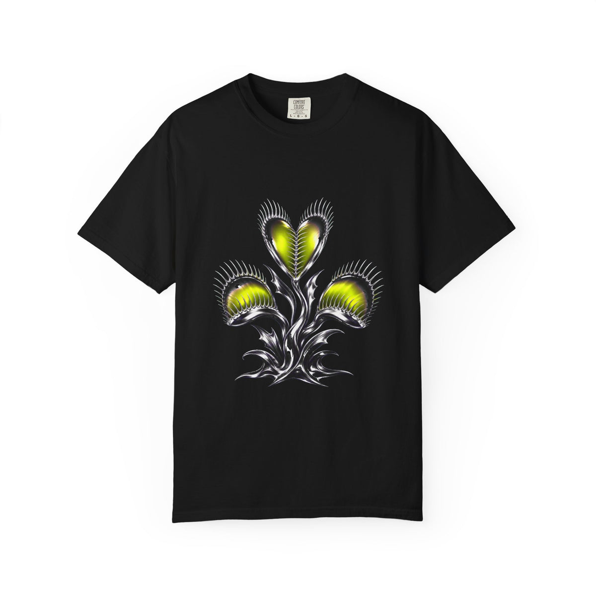 Chrome Venus Flytrap Y2K Graphic Tee