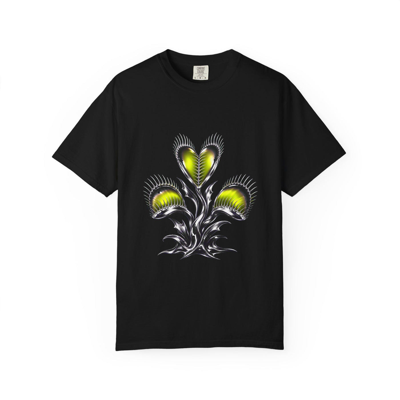 Chrome Venus Flytrap Y2K Graphic Tee